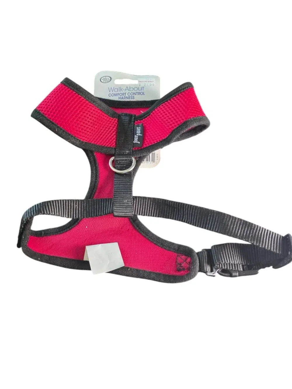 Walk-About Comfort Control Dog Harness Large Red Adjustable Lightweight Mesh Fab
